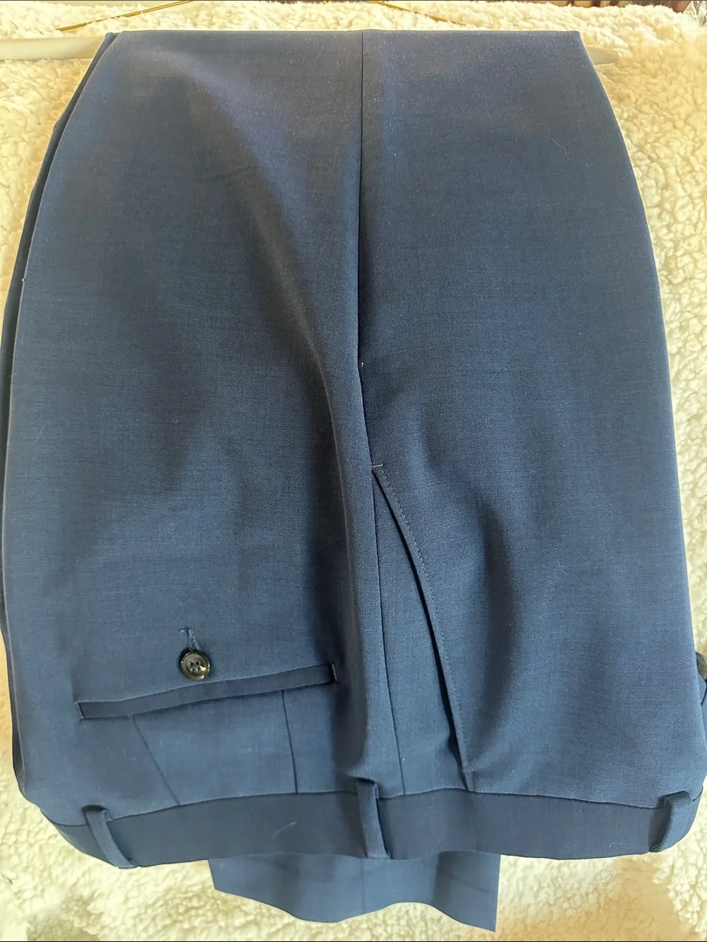 Men's Classic Navy Suit Jacket & Trousers